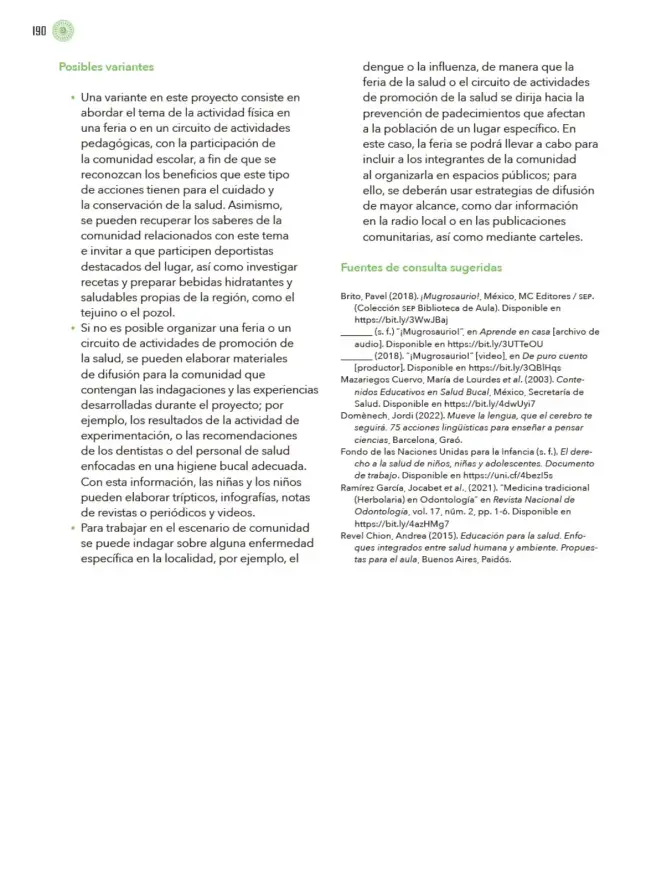 Página 191 de Modalidades de trabajo para la acción transformadora y el codiseño Libro de Educación Preescolar Grado 1°, 2°, 3° Ciclo Escolar 2025 - 2026