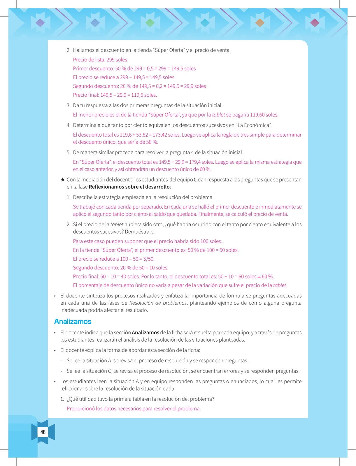 Miniatura página 48 de Resolvamos problemas 5 : manual para el docente 2018 · 2018