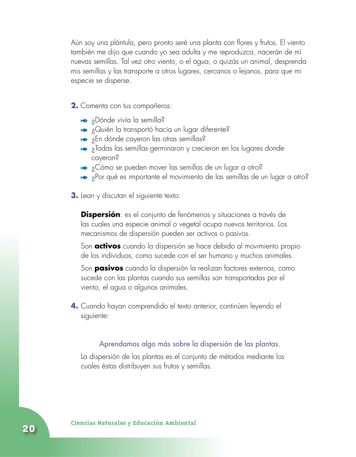 Miniatura página 20 de Ciencias Naturales 4° · Cartilla 02