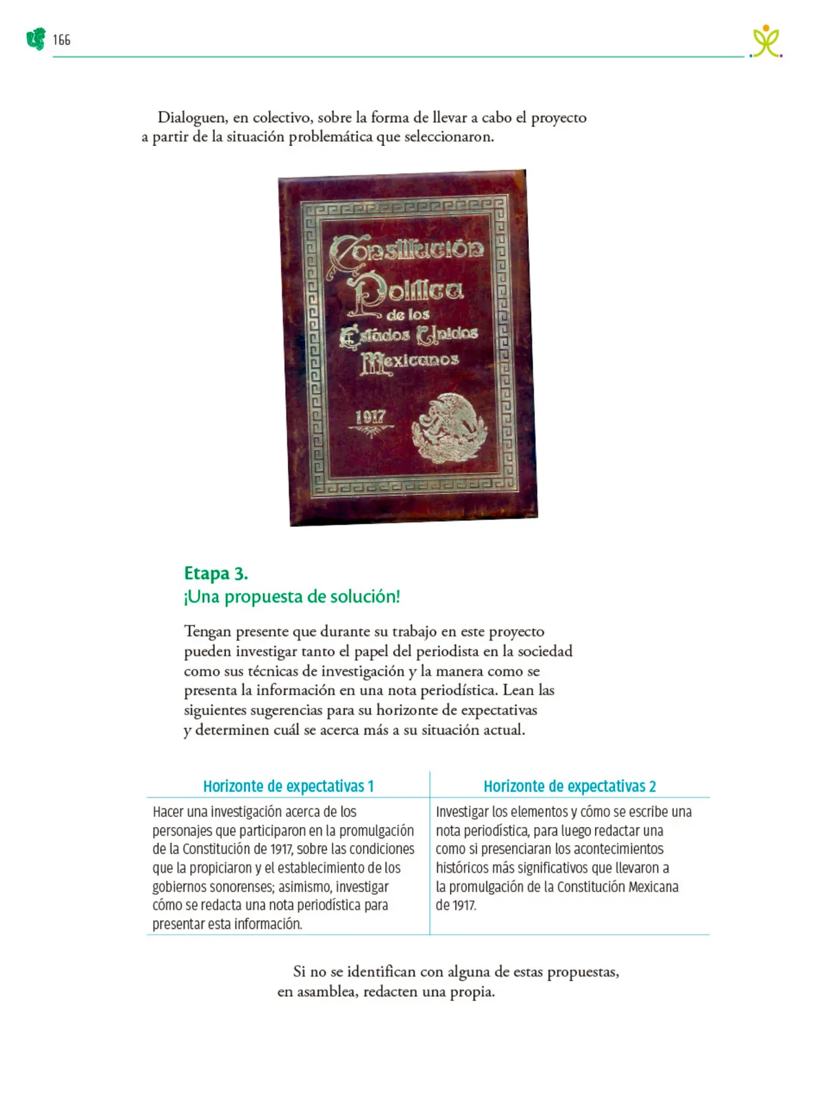 Página 167 de Colección Sk´asolil. Nuestro libro de Proyectos.  Tomo III.  Libro de Educación Telesecundaria Grado 2°  Ciclo Escolar 2025 - 2026