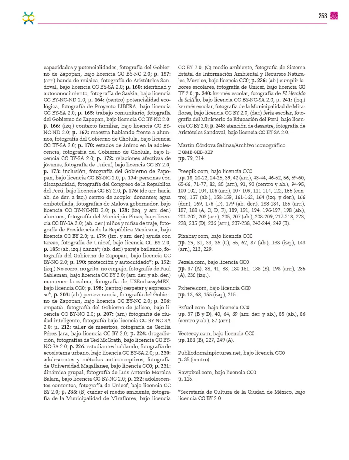 Miniatura página 254 de Colección Ximhai. De lo humano y lo comunitario.   Libro de Educación Secundaria Grado 1°  Ciclo Escolar 2025 - 2026