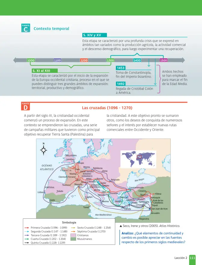 Página 113 de Historia, Geografía y Ciencias Sociales – Séptimo Básico | Texto del Estudiante MINEDUC – Descargar PDF · 2024