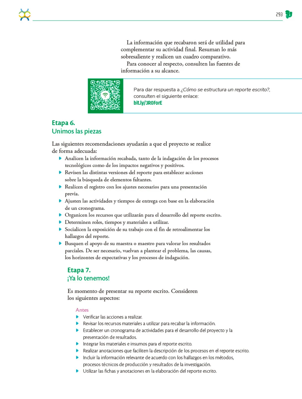 Miniatura página 294 de Colección Ximhai. Nuestro libro de Proyectos. Tomo I.   Libro de Educación Telesecundaria Grado 1°  Ciclo Escolar 2025 - 2026