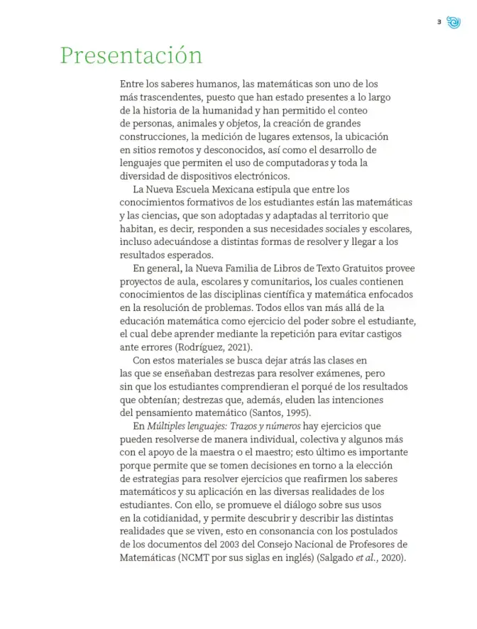 Página 4 de Múltiples lenguajes. Trazos y números. Libro de Educación Primaria Grado 2° Ciclo Escolar 2025 - 2026