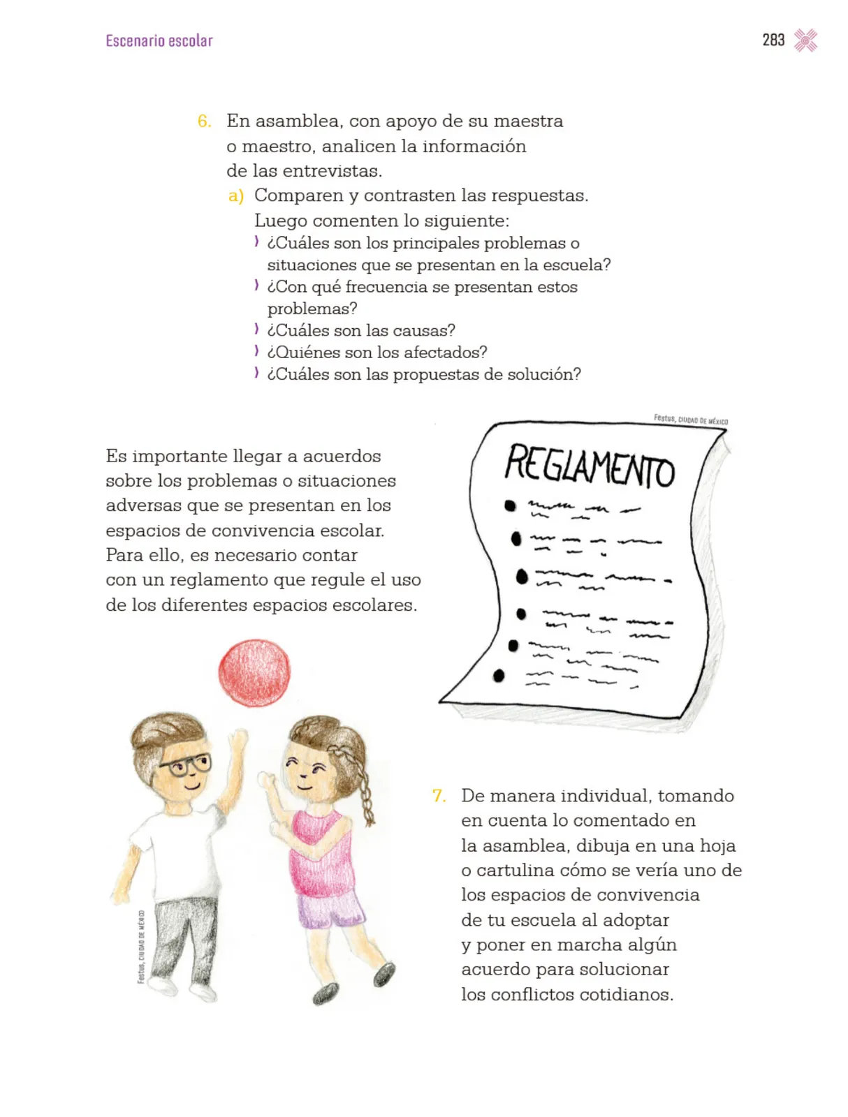 Página 286 de Proyectos Escolares.   Libro de Educación Primaria Grado 3°  Ciclo Escolar 2025 - 2026