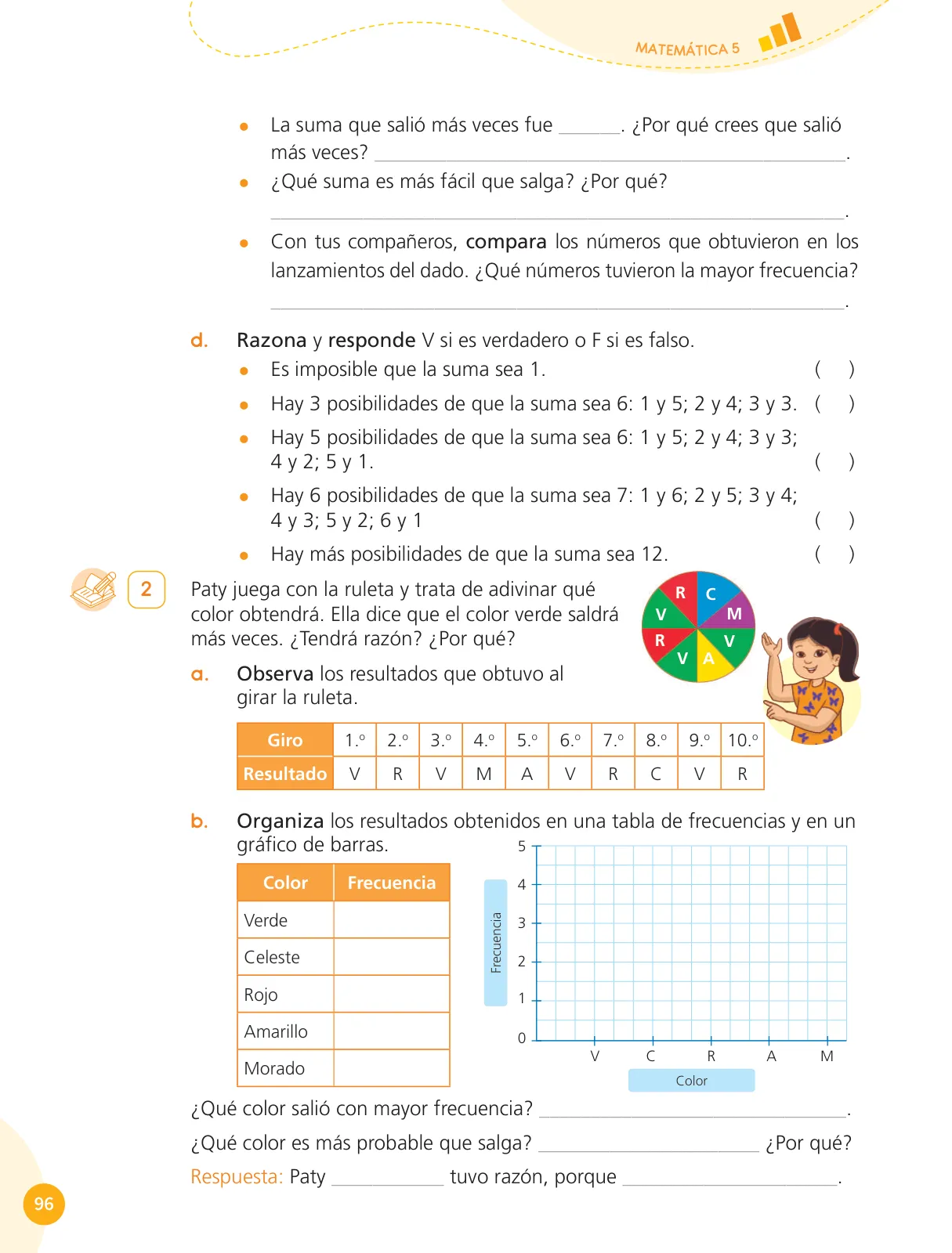 Página 98 de Cuadernillo de Matemática 5, quinto grado de Primaria · 2023