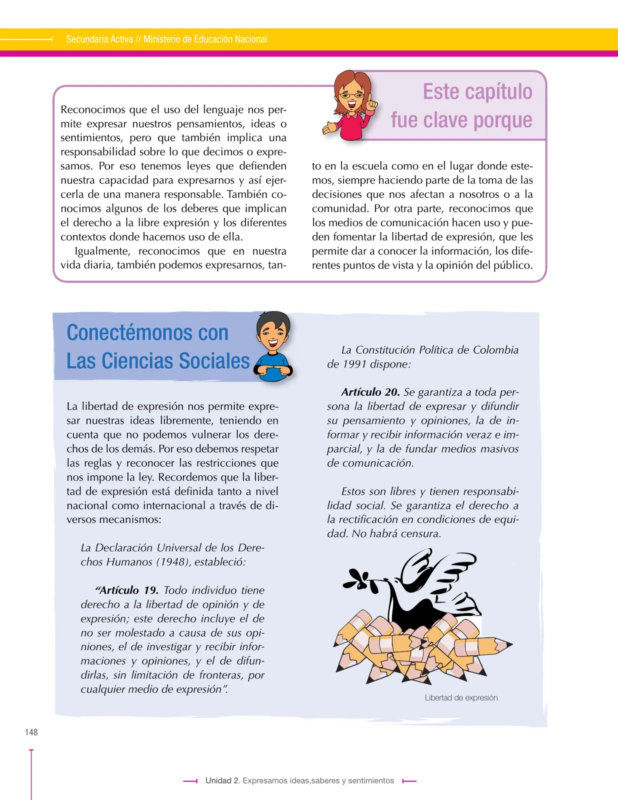 Página 148 de Lenguaje 9° · Secundaria Activa