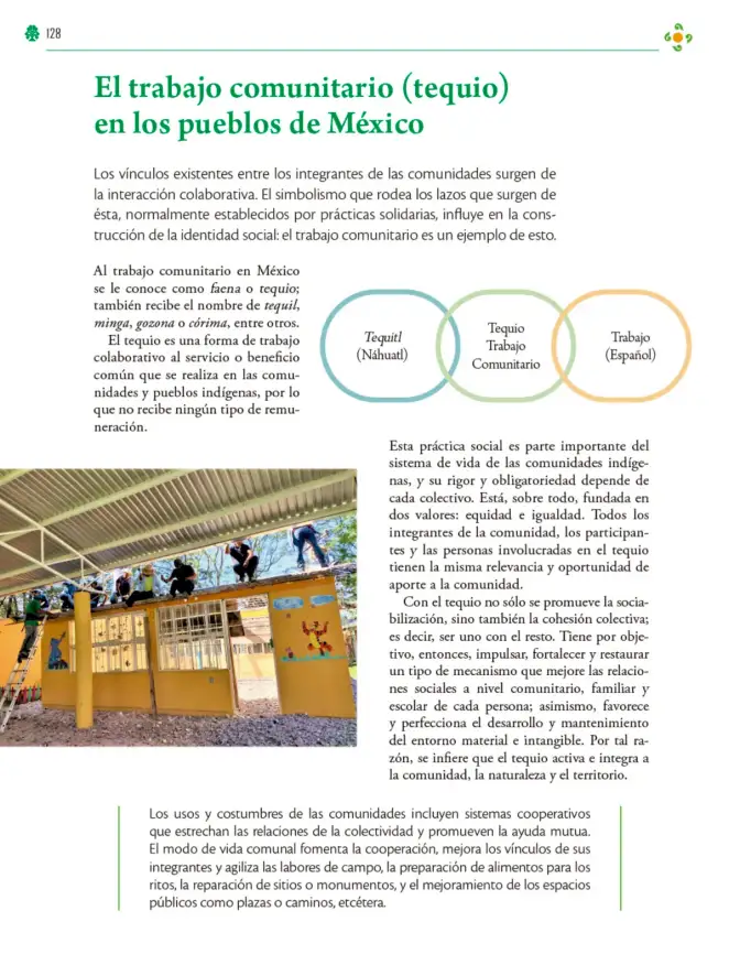 Página 129 de Colección Ximhai. Lenguajes. Libro de Educación Telesecundaria Grado 1° Ciclo Escolar 2025 - 2026