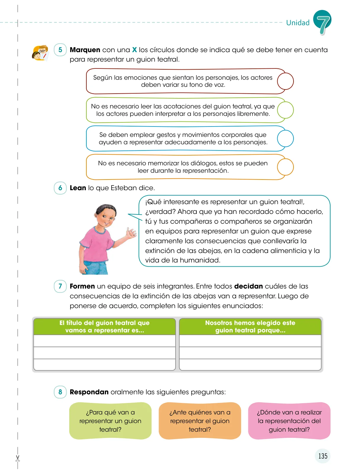 Página 136 de Comunicación 6 : cuaderno de trabajo para sexto grado de Educación Primaria 2019 · 2019
