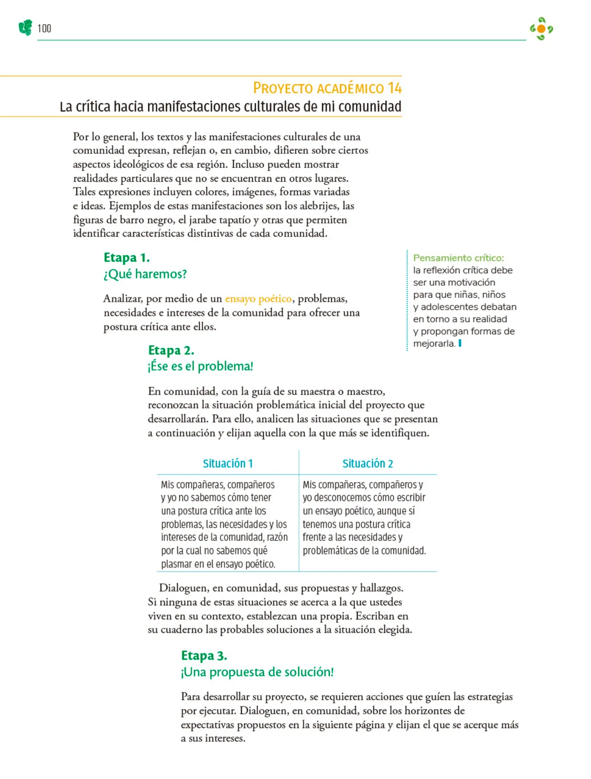 Miniatura página 101 de Colección Sk´asolil. Nuestro libro de Proyectos. Tomo I.    Libro de Educación Telesecundaria Grado 2°  Ciclo Escolar 2025 - 2026