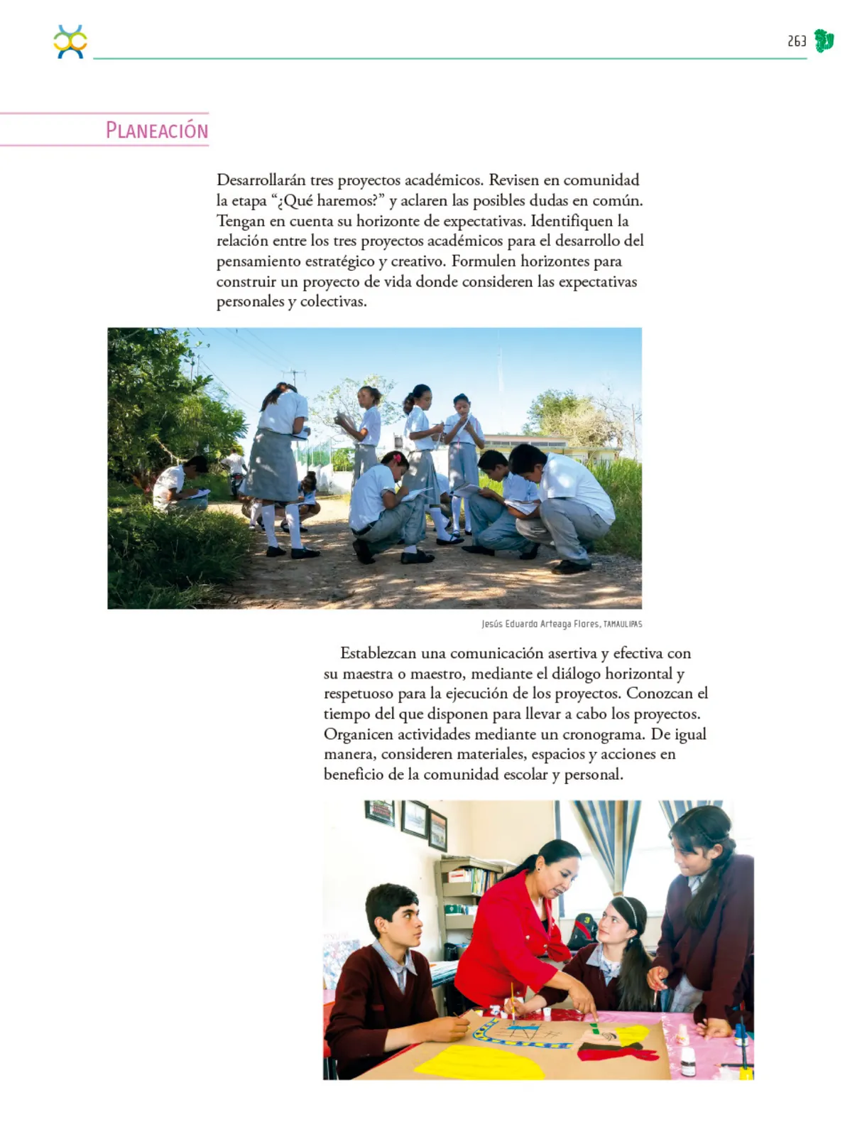 Miniatura página 264 de Colección Ximhai. Nuestro libro de Proyectos. Tomo I.   Libro de Educación Telesecundaria Grado 1°  Ciclo Escolar 2025 - 2026