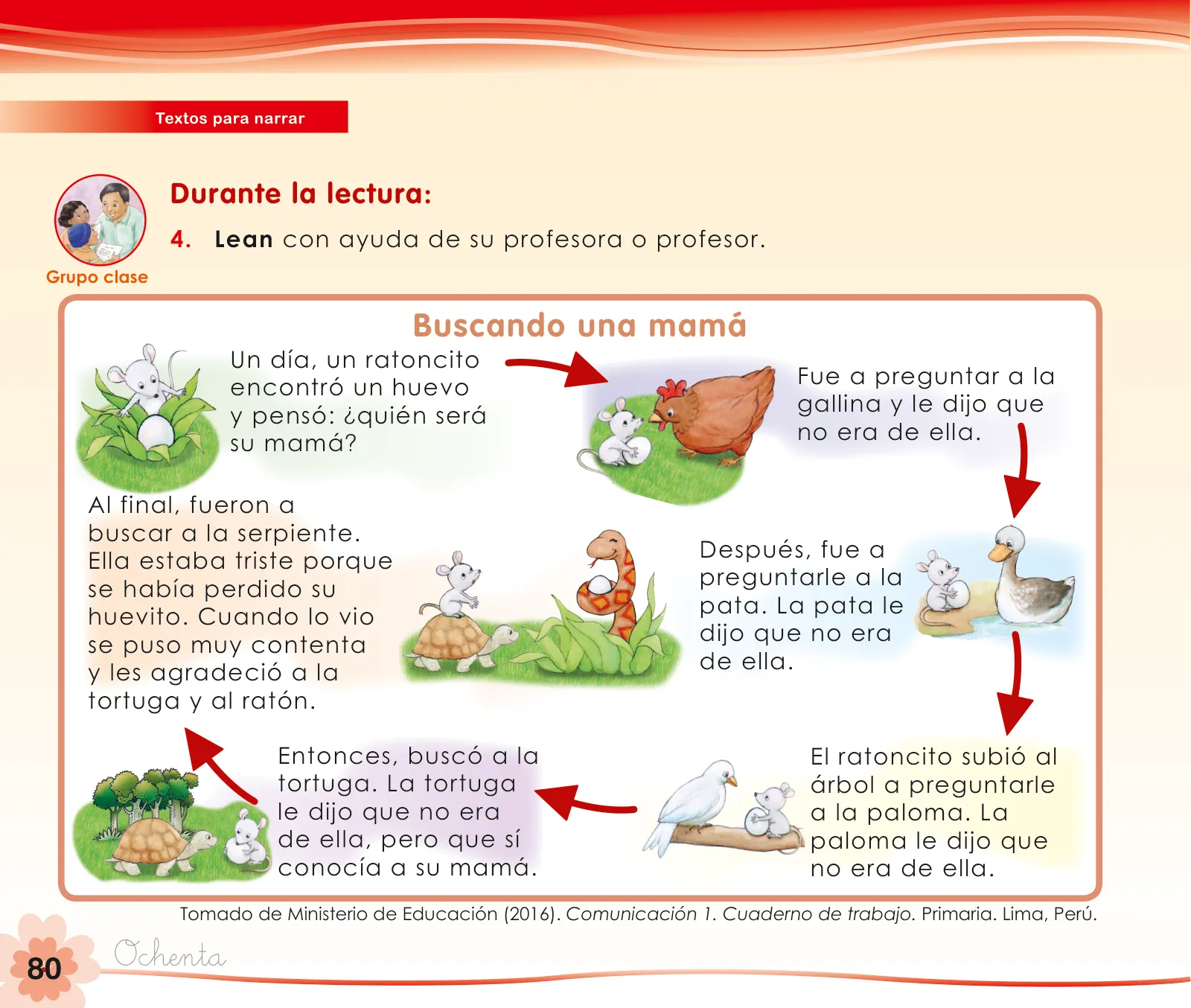 Miniatura página 82 de Comunicación 1 : cuaderno de trabajo para primer grado de Educación Primaria 2019 · 2019