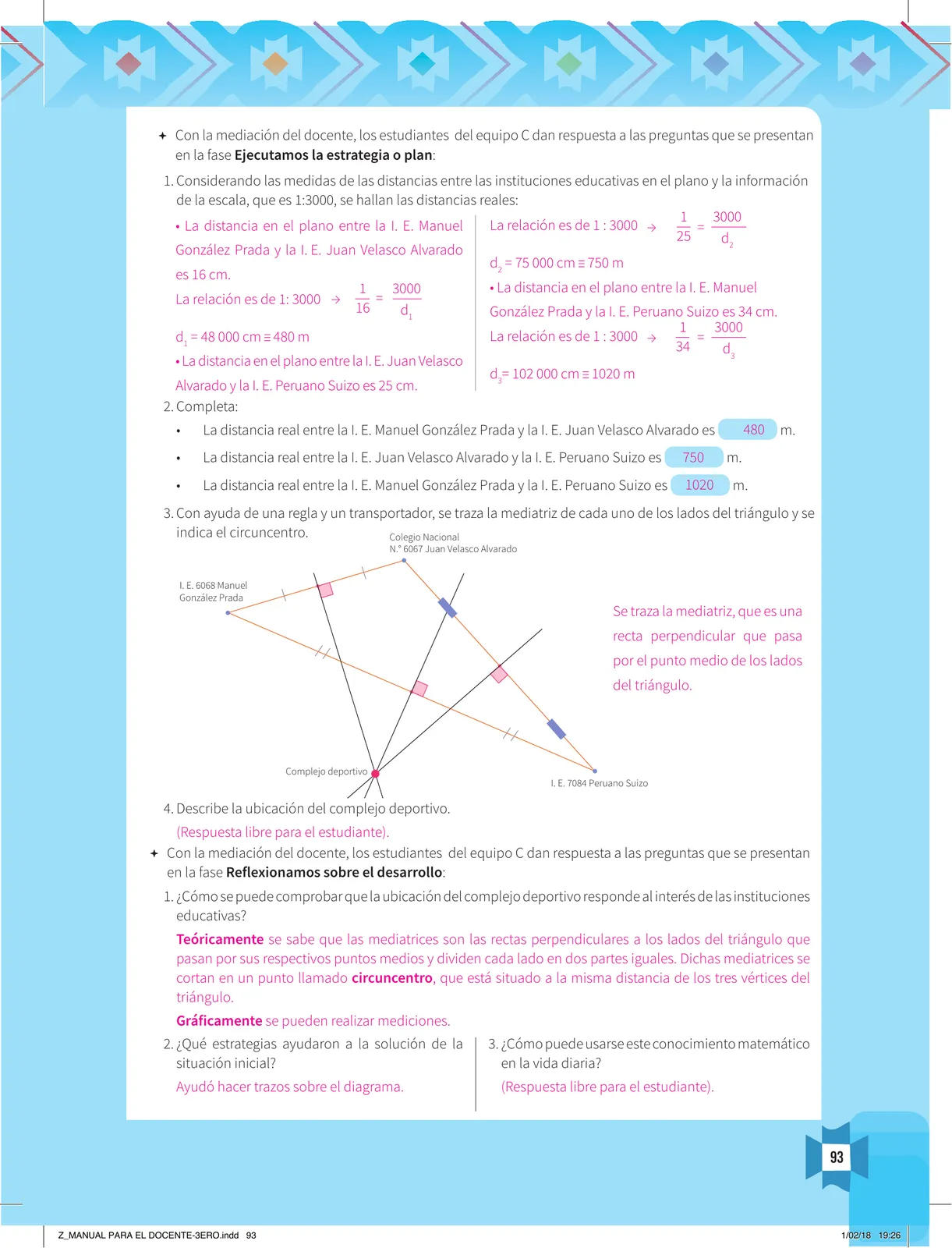 Página 95 de Resolvamos problemas 3 : manual para el docente 2018 · 2018