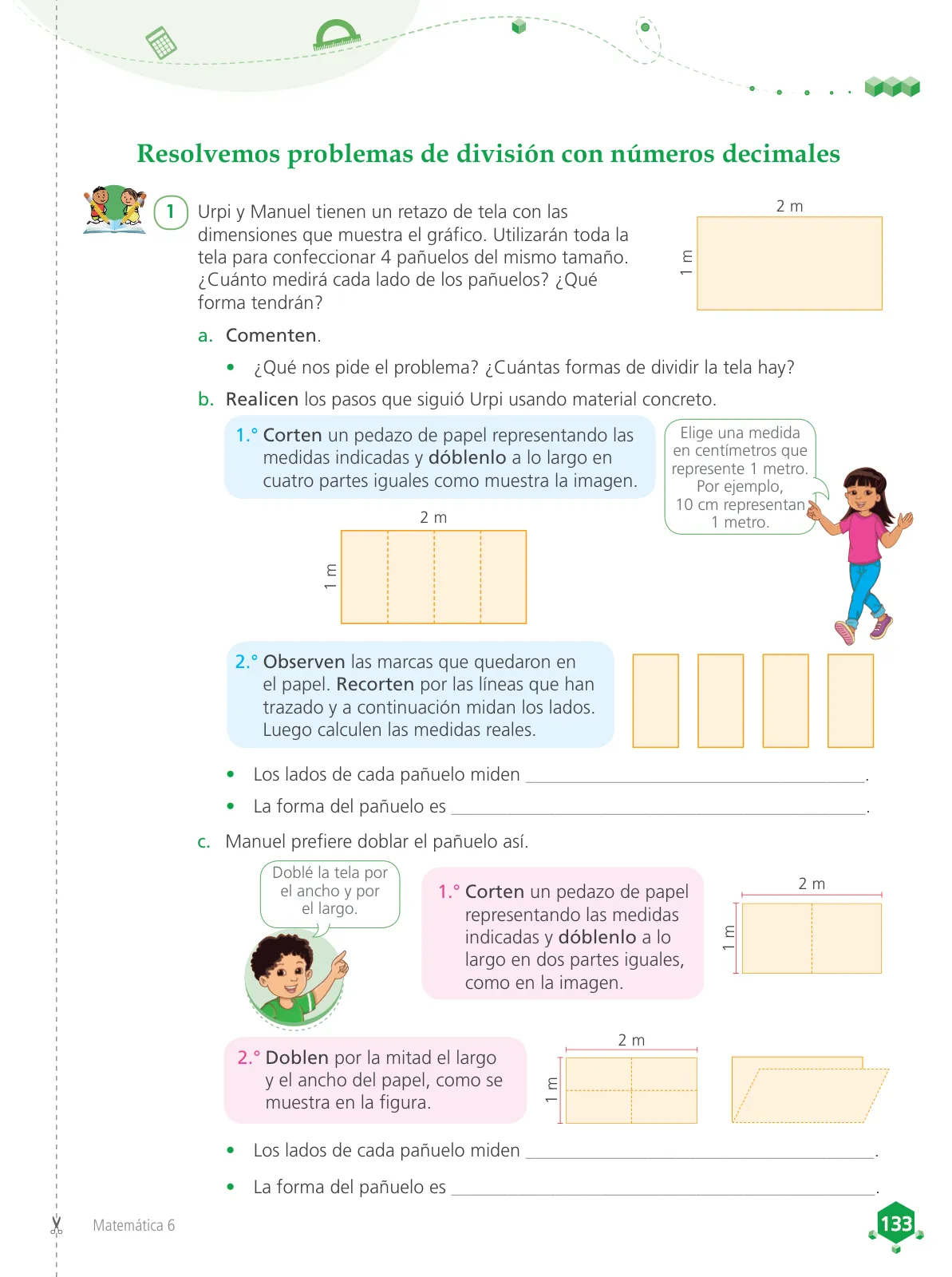 Miniatura página 135 de Matemática 6 : cuaderno de trabajo para sexto grado de Educación Primaria 2019 · 2019