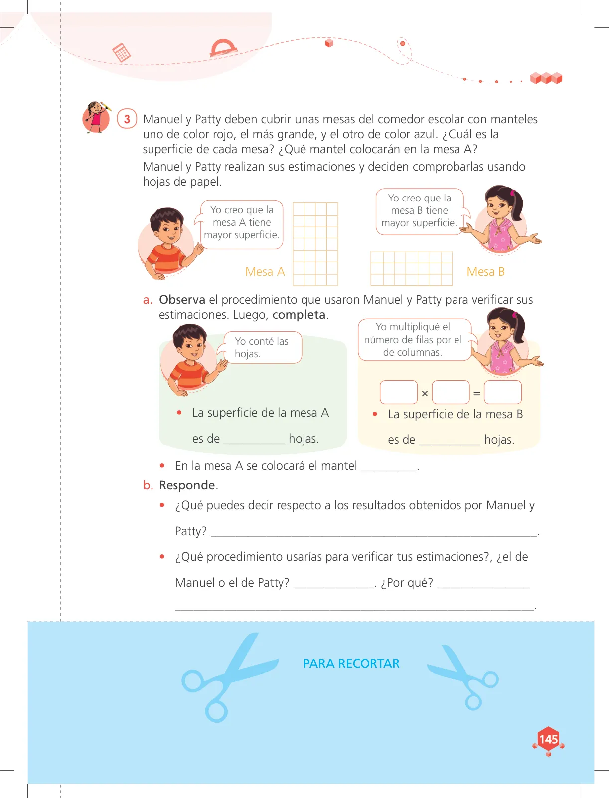 Miniatura página 145 de Matemática 4 : cuaderno de trabajo para cuarto grado de Educación Primaria 2018 · 2018
