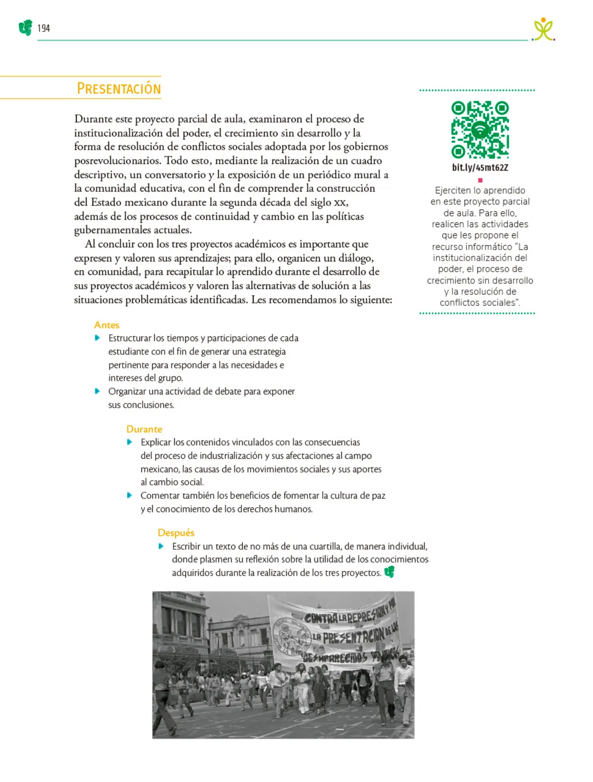 Miniatura página 195 de Colección Sk´asolil. Nuestro libro de Proyectos.  Tomo III.  Libro de Educación Telesecundaria Grado 2°  Ciclo Escolar 2025 - 2026