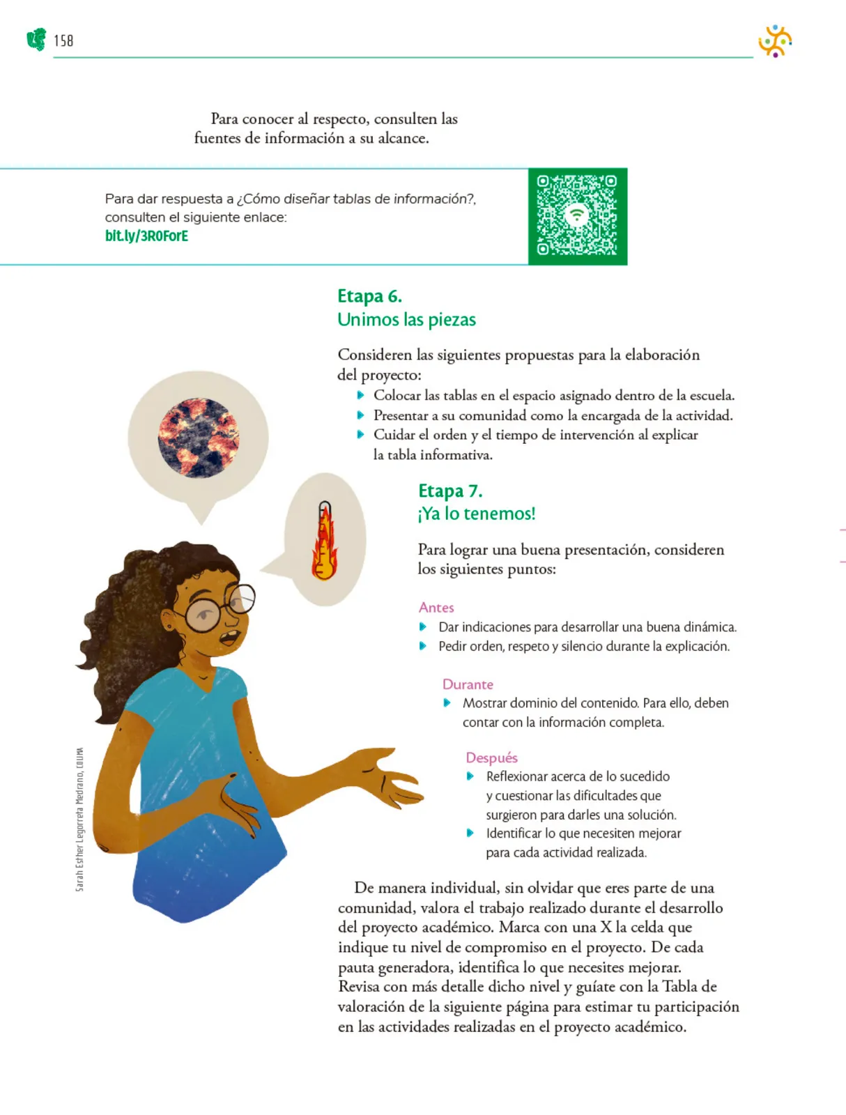 Miniatura página 159 de Colección Ximhai. Nuestro libro de Proyectos.  Tomo II.   Libro de Educación Telesecundaria Grado 1°  Ciclo Escolar 2025 - 2026