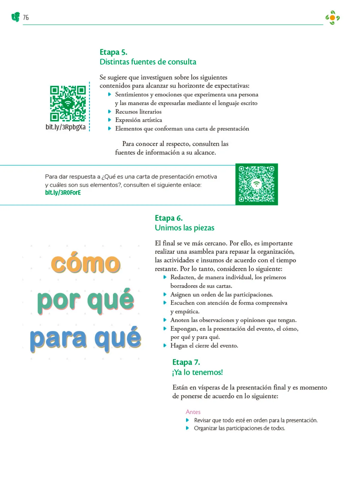 Página 77 de Colección Ximhai. Nuestro libro de Proyectos. Tomo II. Libro de Educación Telesecundaria Grado 1° Ciclo Escolar 2025 - 2026