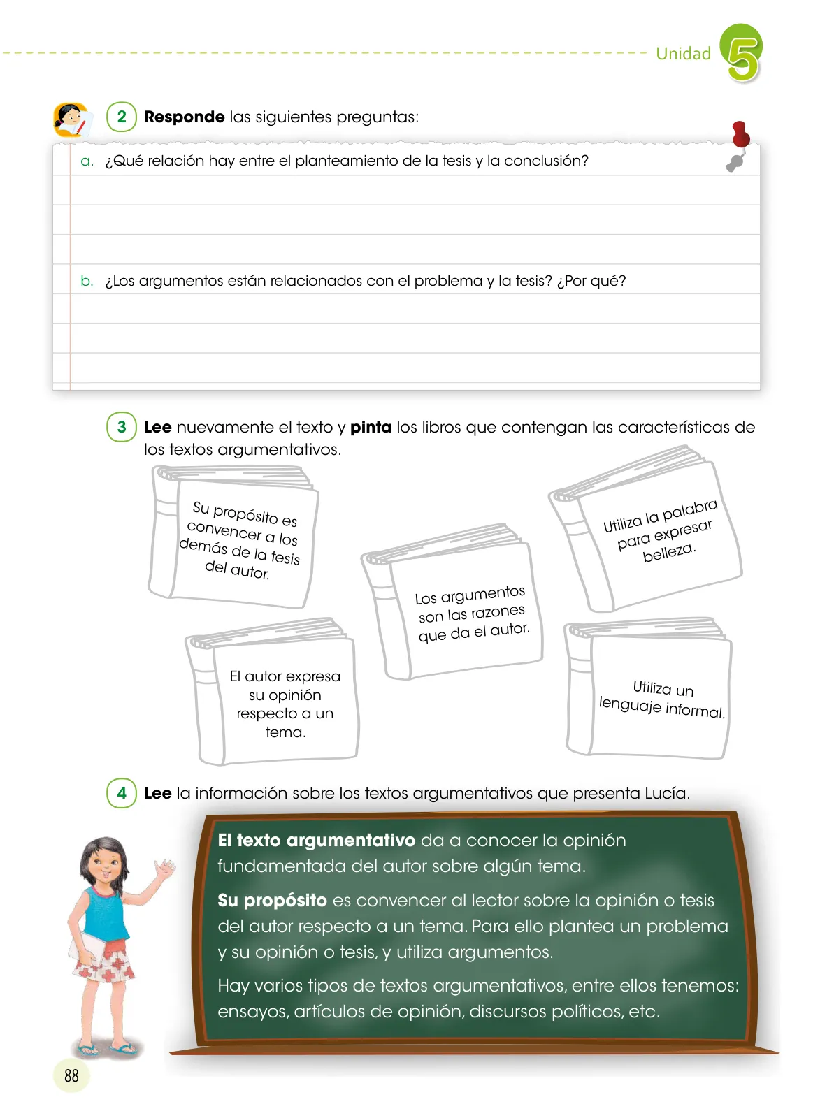 Miniatura página 89 de Comunicación 5 : cuaderno de trabajo para quinto grado de Educación Primaria 2019 · 2019
