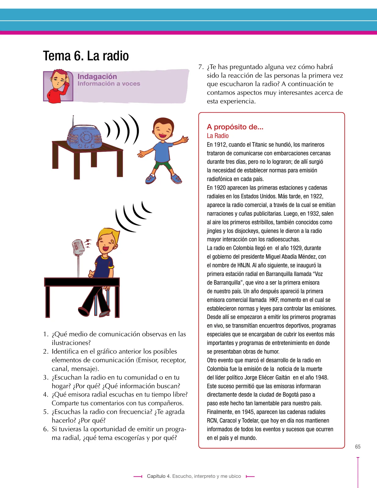 Página 65 de Lenguaje 8° · Secundaria Activa