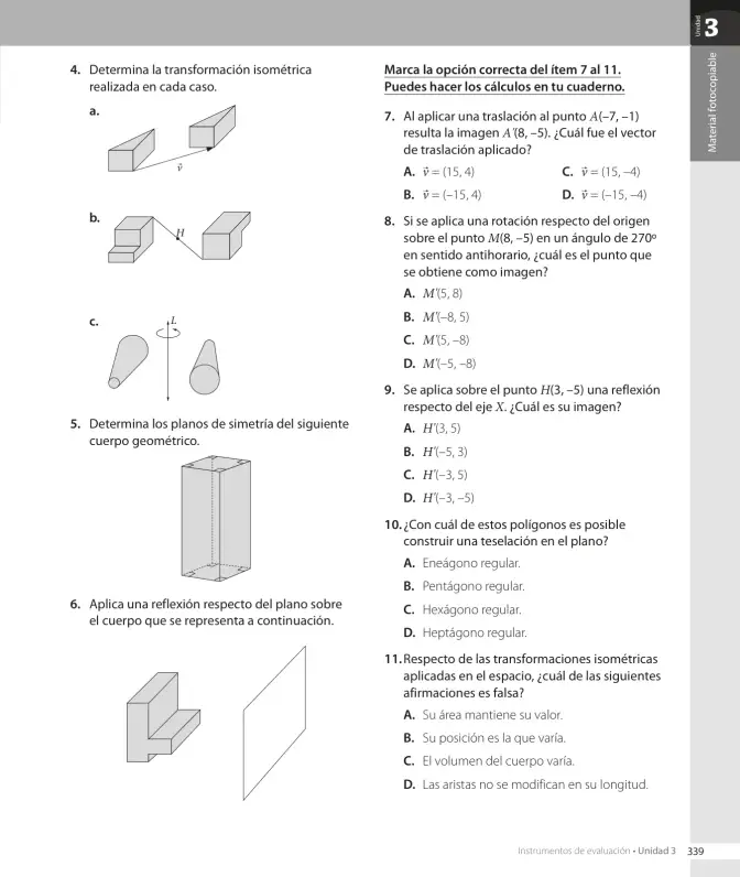 Página 117 de Matemática – Octavo Básico | Texto del Estudiante MINEDUC – Descargar PDF · 2024