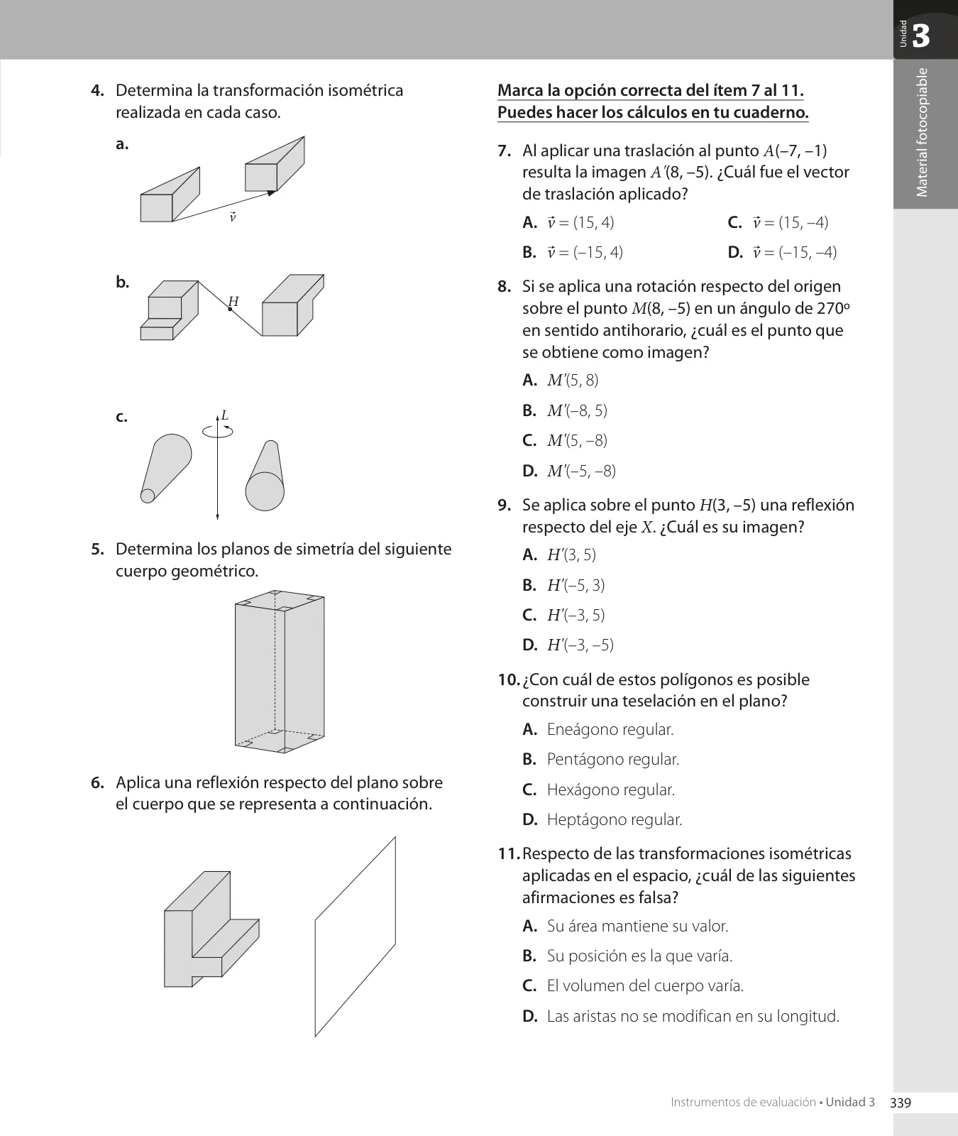 Miniatura página 117 de Matemática – Octavo Básico | Texto del Estudiante MINEDUC – Descargar PDF · 2024