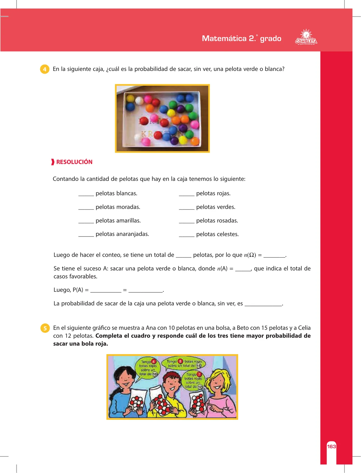 Página 163 de Matemática 2 : cuaderno de reforzamiento pedagógico - JEC · 2016