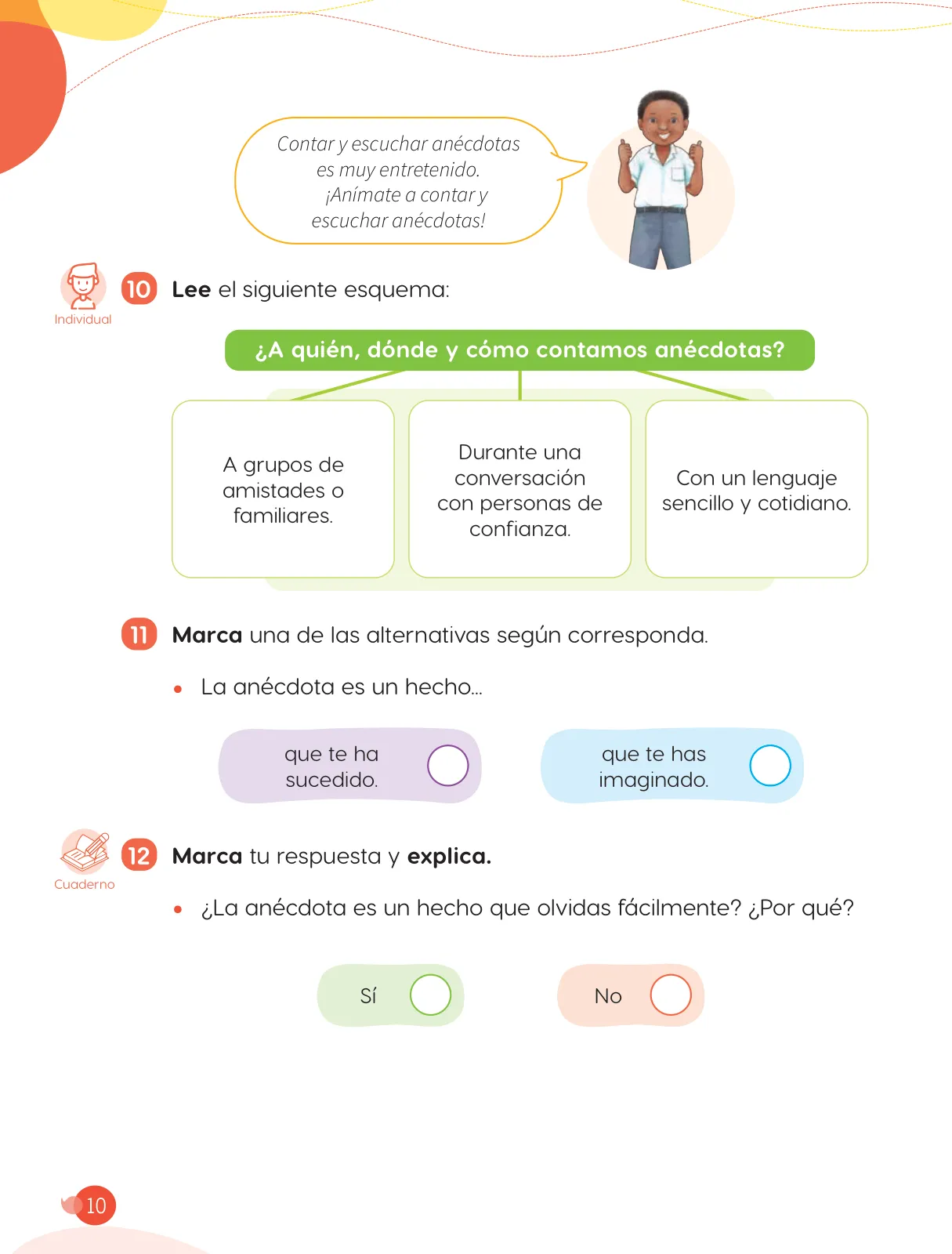 Página 12 de Cuadernillo de Comunicación 3, tercer grado de Primaria · 2023