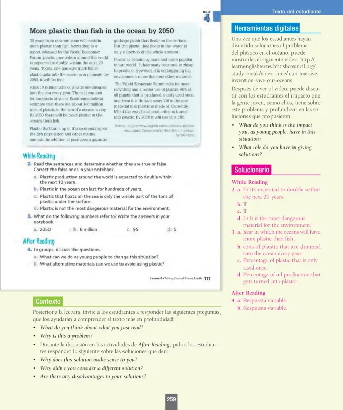 Página 100 de Inglés – Octavo Básico | Student’s Book MINEDUC – Descargar PDF · 2024
