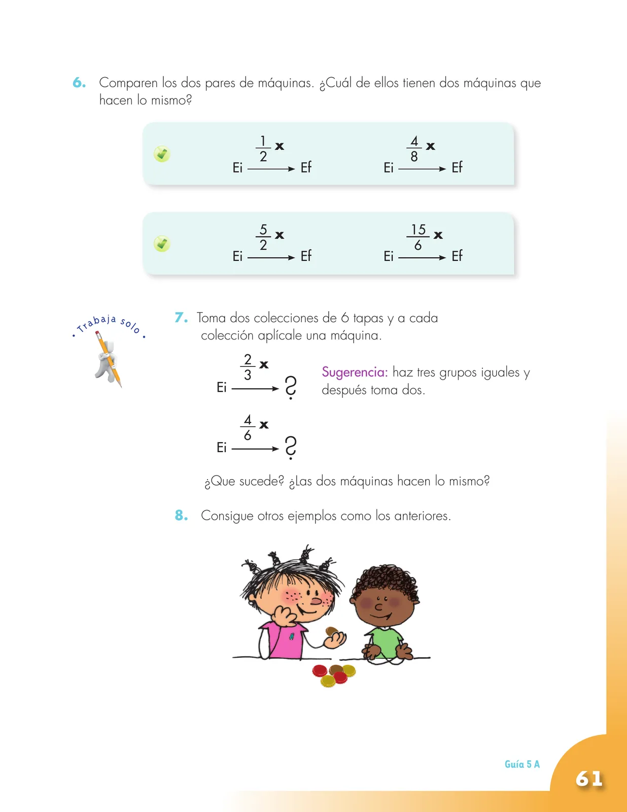 Página 61 de Matematica 5° · Cartilla 01