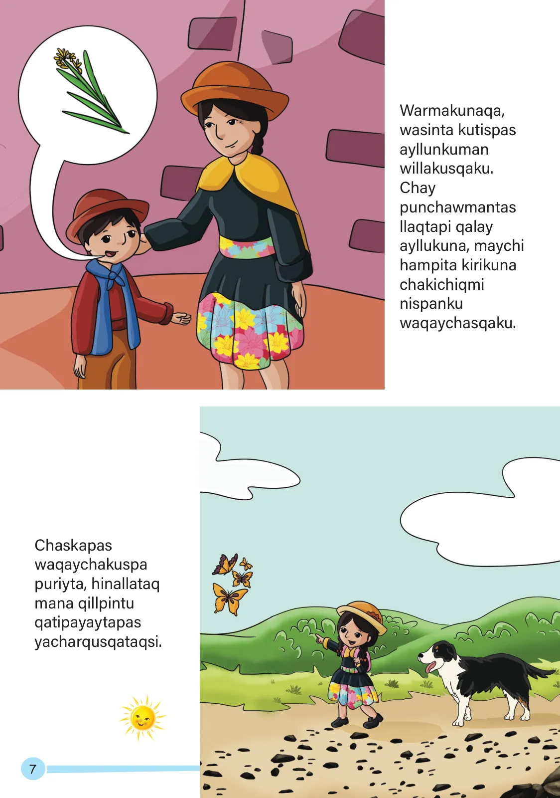 Miniatura página 9 de Maychi hampimanta. Historias y relatos 3- Inicial - Quechua chanka · 2023