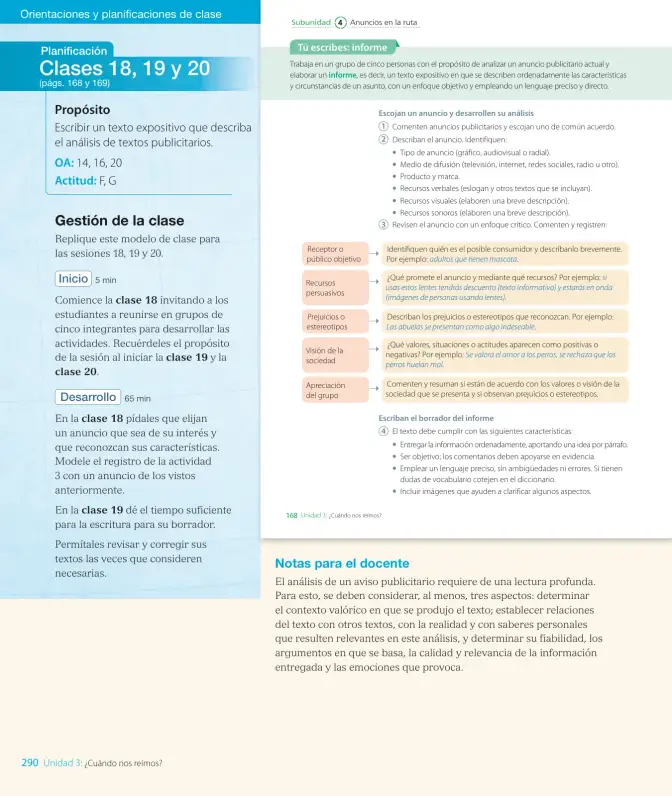 Página 62 de Lengua y Literatura – Octavo Básico | Texto del Estudiante MINEDUC – Descargar PDF · 2024