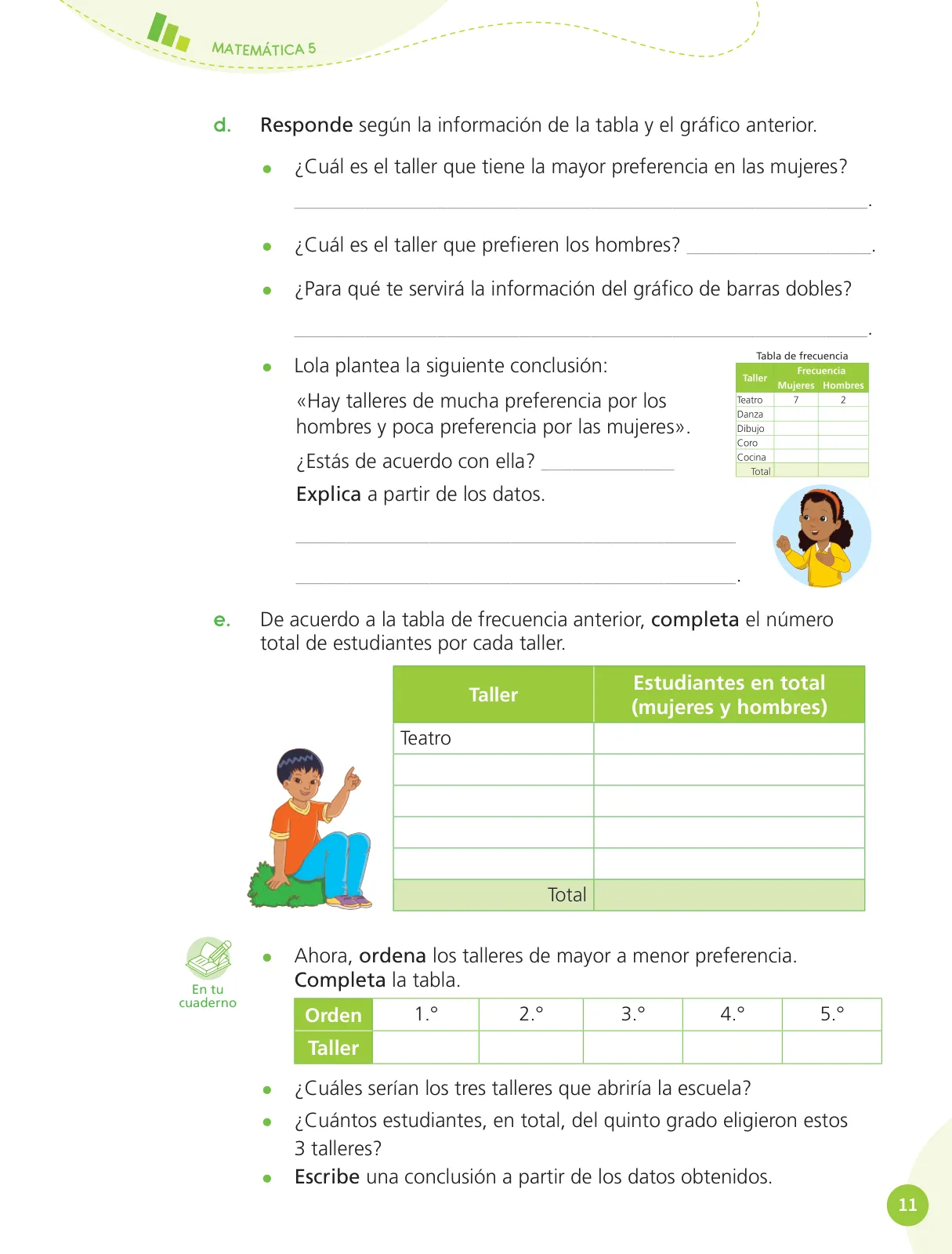 Página 13 de Cuadernillo de Matemática 5, quinto grado de Primaria ﻿ · 2023