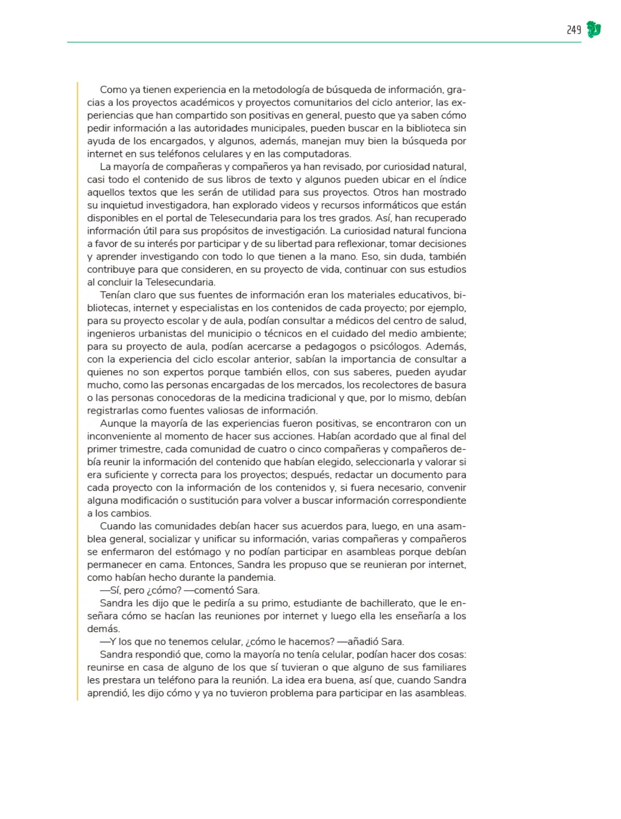 Miniatura página 250 de Colección Sk´asolil. Nuestro libro de Proyectos.  Tomo II.  Libro de Educación Telesecundaria Grado 2°  Ciclo Escolar 2025 - 2026