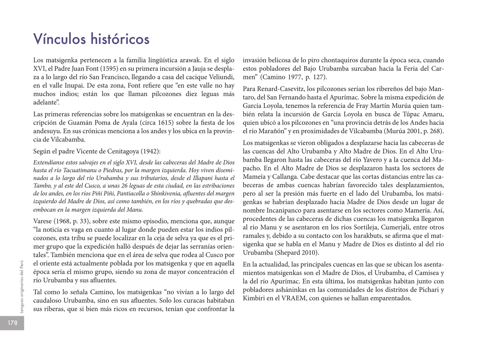 Página 180 de Lenguas originarias del Perú · 2018