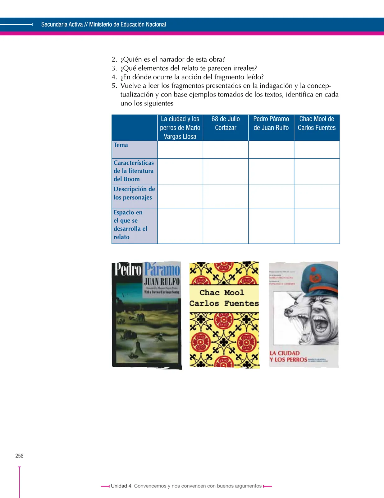 Miniatura página 258 de Lenguaje 9° · Secundaria Activa