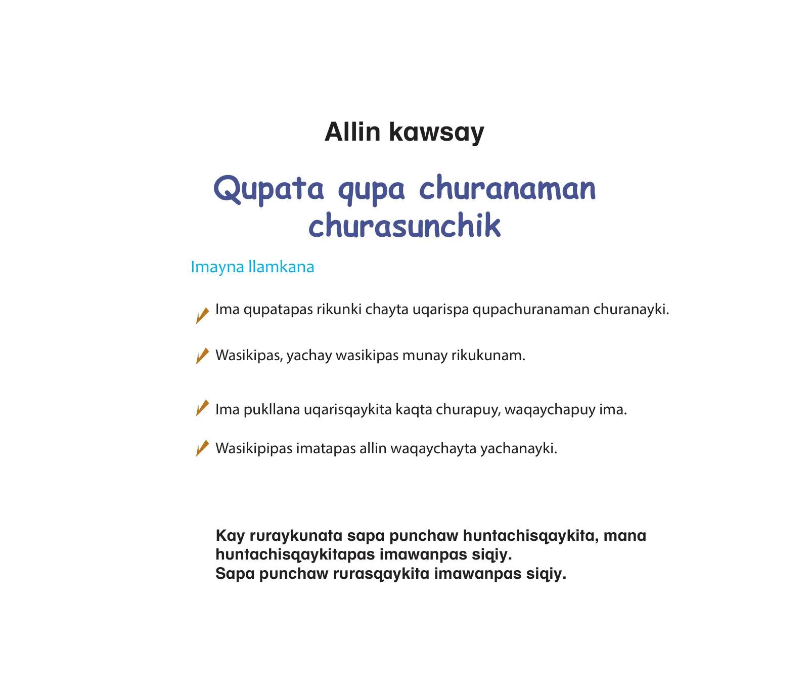 Página 208 de Kuska yachasunchik : cuaderno de trabajo y folder - inicial 4 años - Quechua chanka · 2020