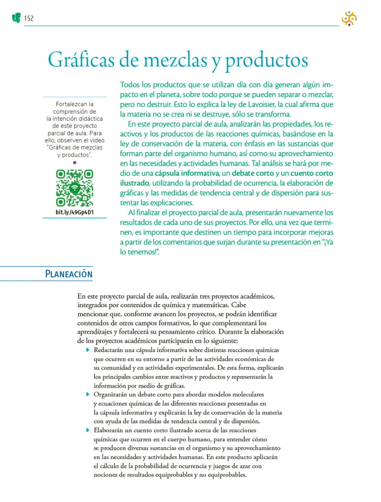 Página 153 de Colección Nanahuatzin. Nuestro libro de Proyectos.  Tomo II.  Libro de Educación Telesecundaria Grado 3°  Ciclo Escolar 2025 - 2026