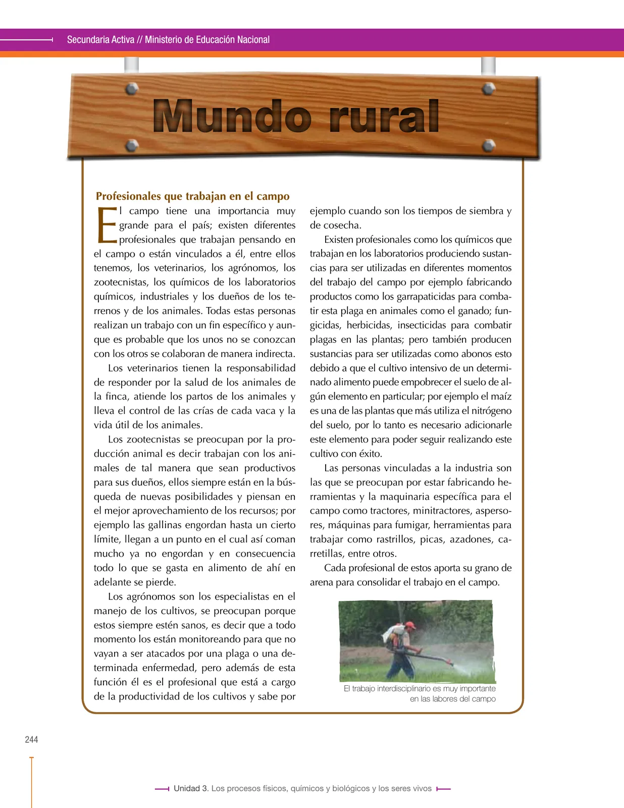 Página 244 de Ciencias Naturales 8° · Secundaria Activa