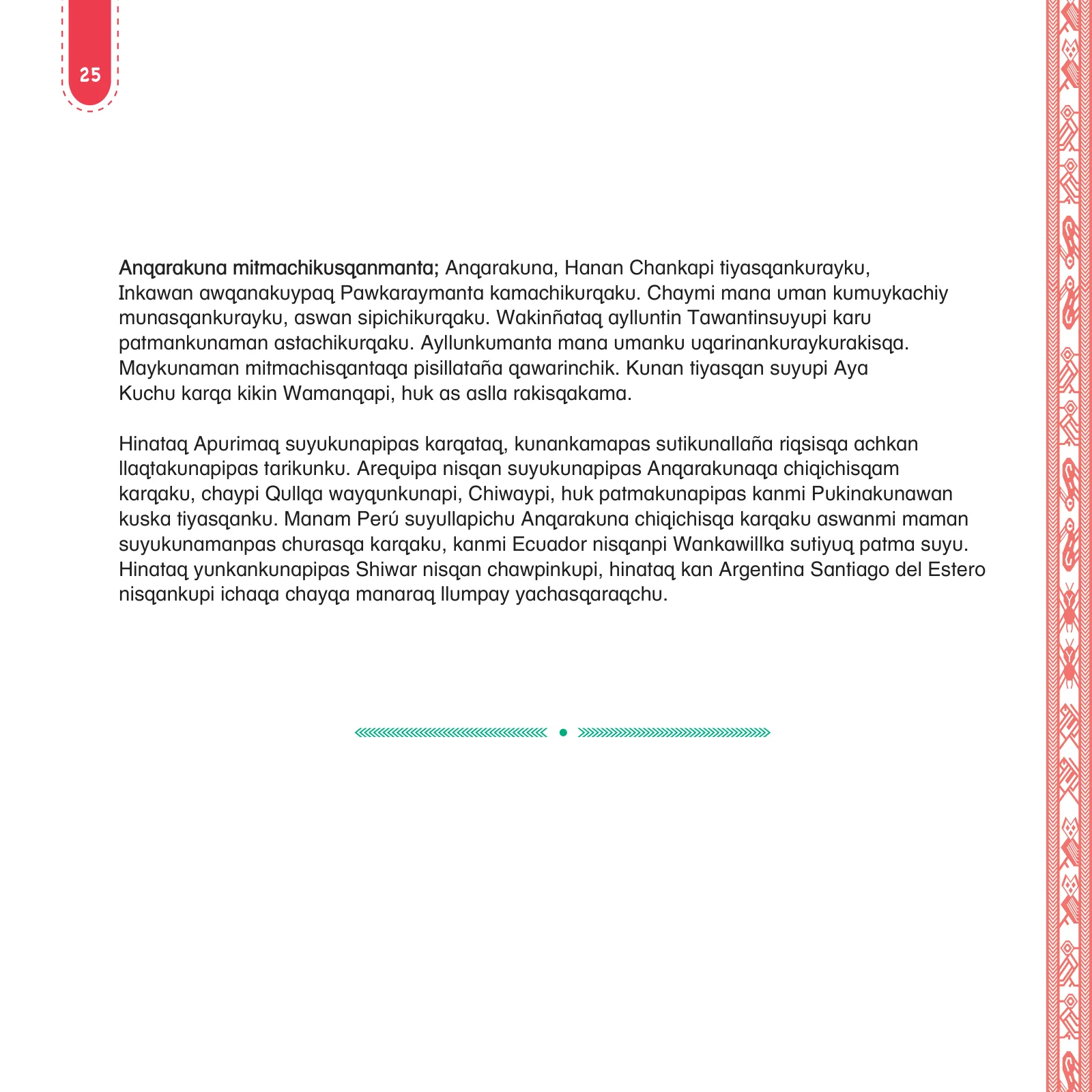 Miniatura página 27 de Anqarakunapa kawsakuyninmanta. Literatura 2 - 4° Primaria - Quechua chanka · 2023