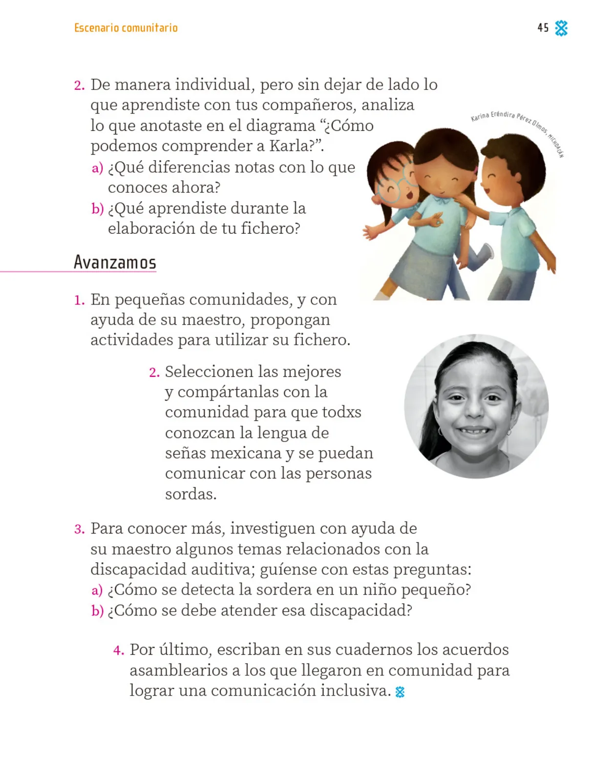 Página 46 de Proyectos Comunitarios.   Libro de Educación Primaria Grado 1°  Ciclo Escolar 2025 - 2026