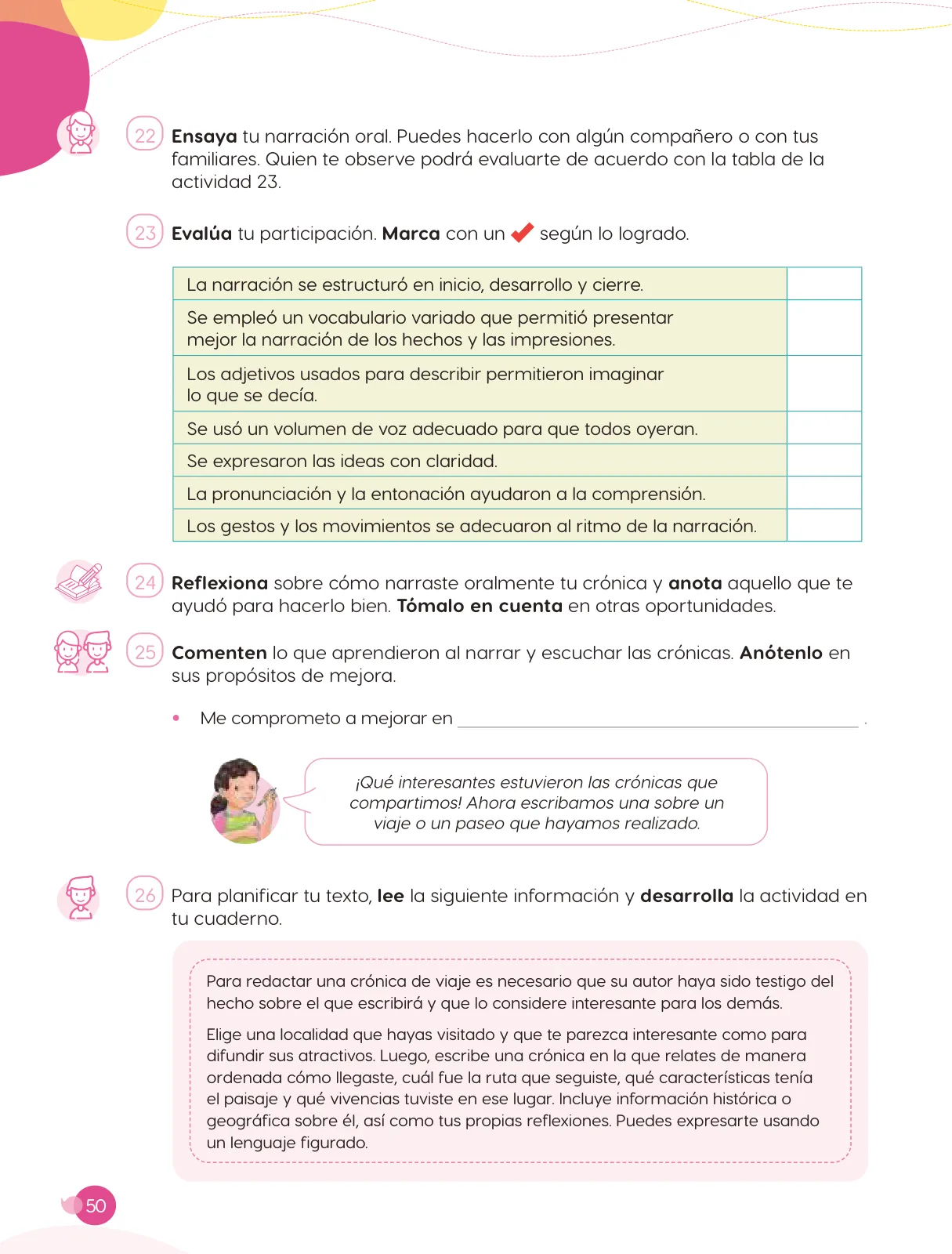 Miniatura página 52 de Cuadernillo de Comunicación 6. Sexto grado de Primaria · 2024