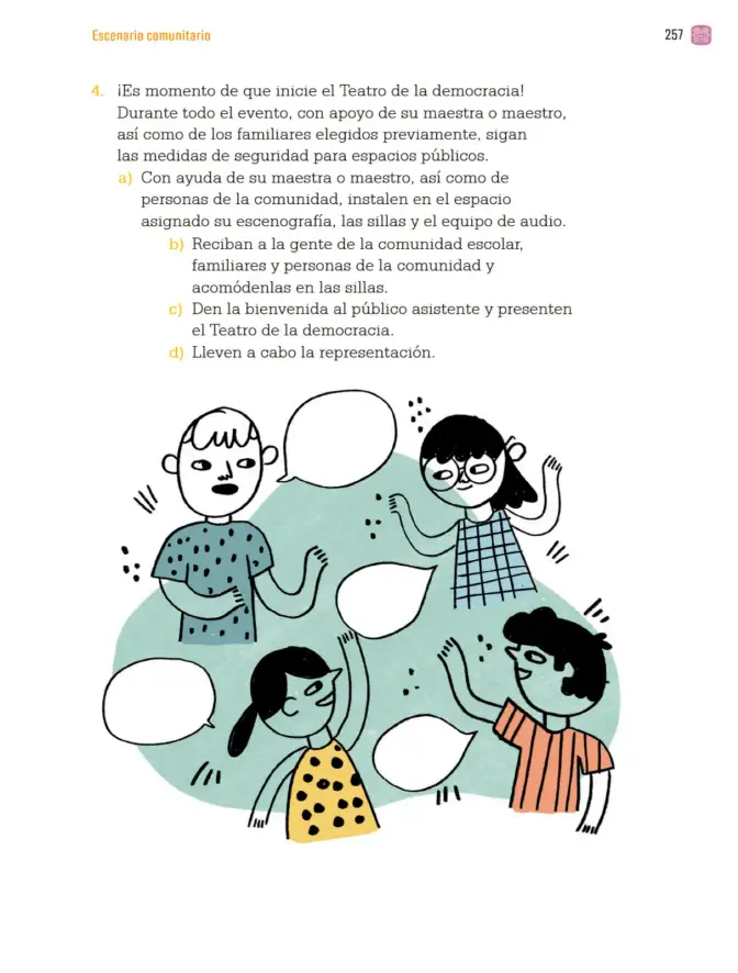 Página 260 de Proyectos Comunitarios. Libro de Educación Primaria Grado 3° Ciclo Escolar 2025 - 2026