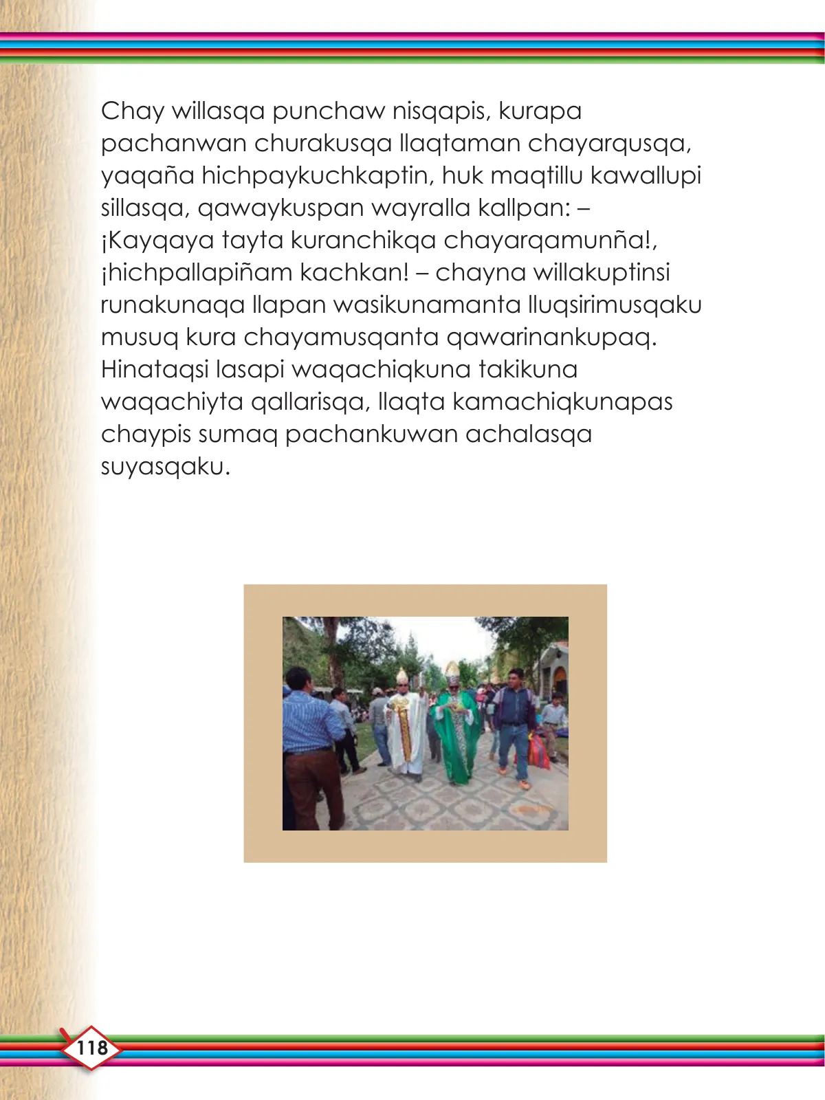 Página 120 de Willakuykuna maytu - Chanka Literatura 2 - 2° Secundaria - Quechua chanka · 2023