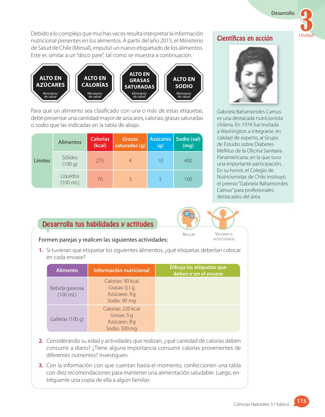 Página 69 de Libro de Ciencias Naturales – Quinto Básico | Texto del Estudiante MINEDUC – Descargar PDF · 2024