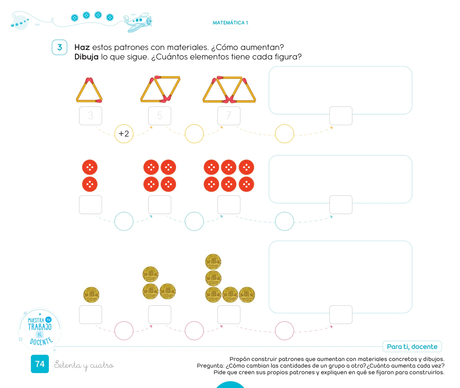 Miniatura página 76 de Cuadernillo de Matemática 1. Primer grado de Primaria · 2024