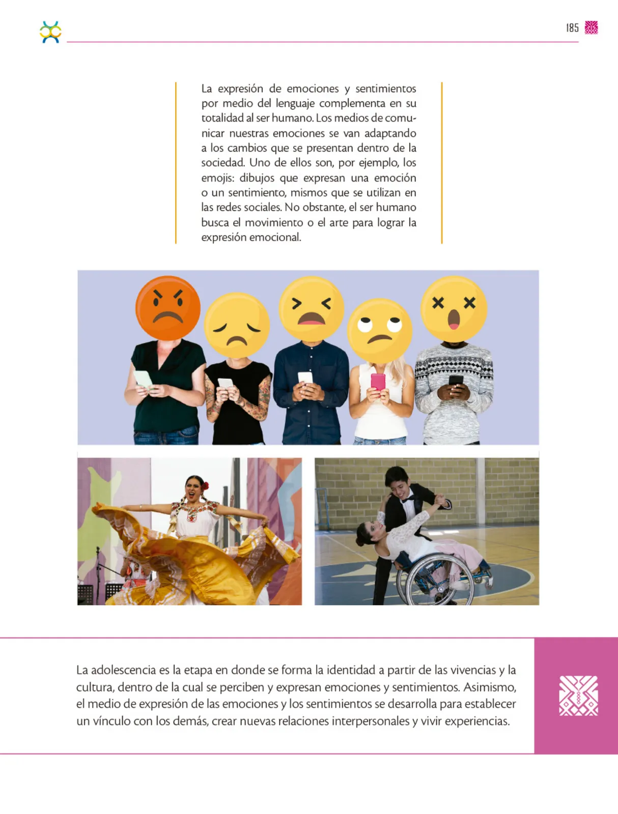 Miniatura página 186 de Colección Ximhai. De lo humano y lo comunitario.   Libro de Educación Secundaria Grado 1°  Ciclo Escolar 2025 - 2026