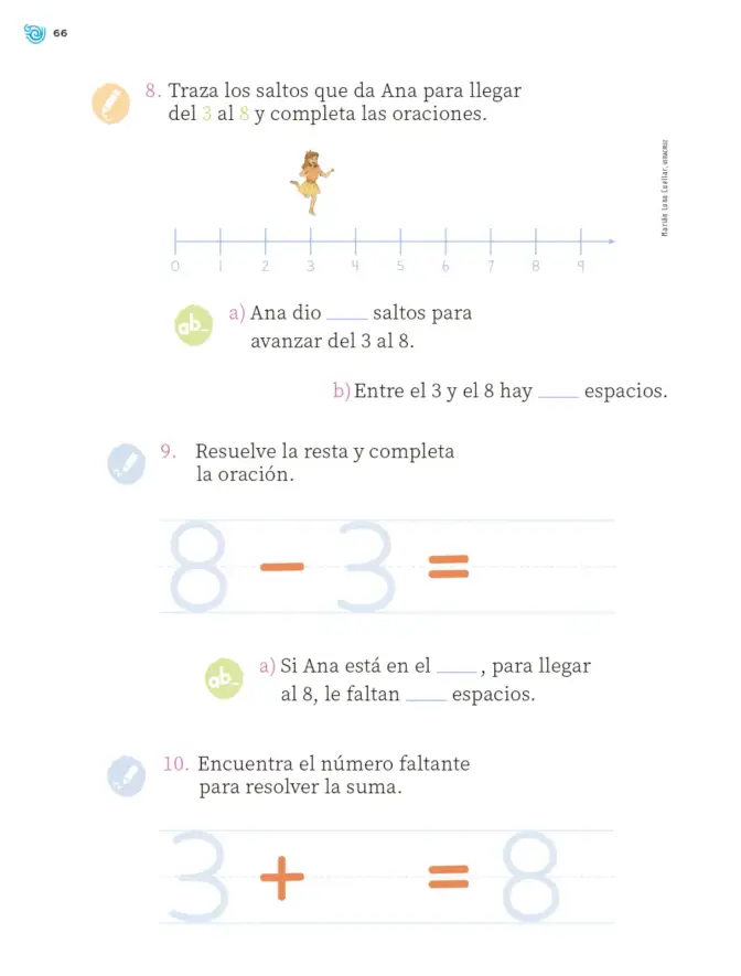 Página 67 de Múltiples lenguajes. Trazos y números. Libro de Educación Primaria Grado 1° Ciclo Escolar 2025 - 2026