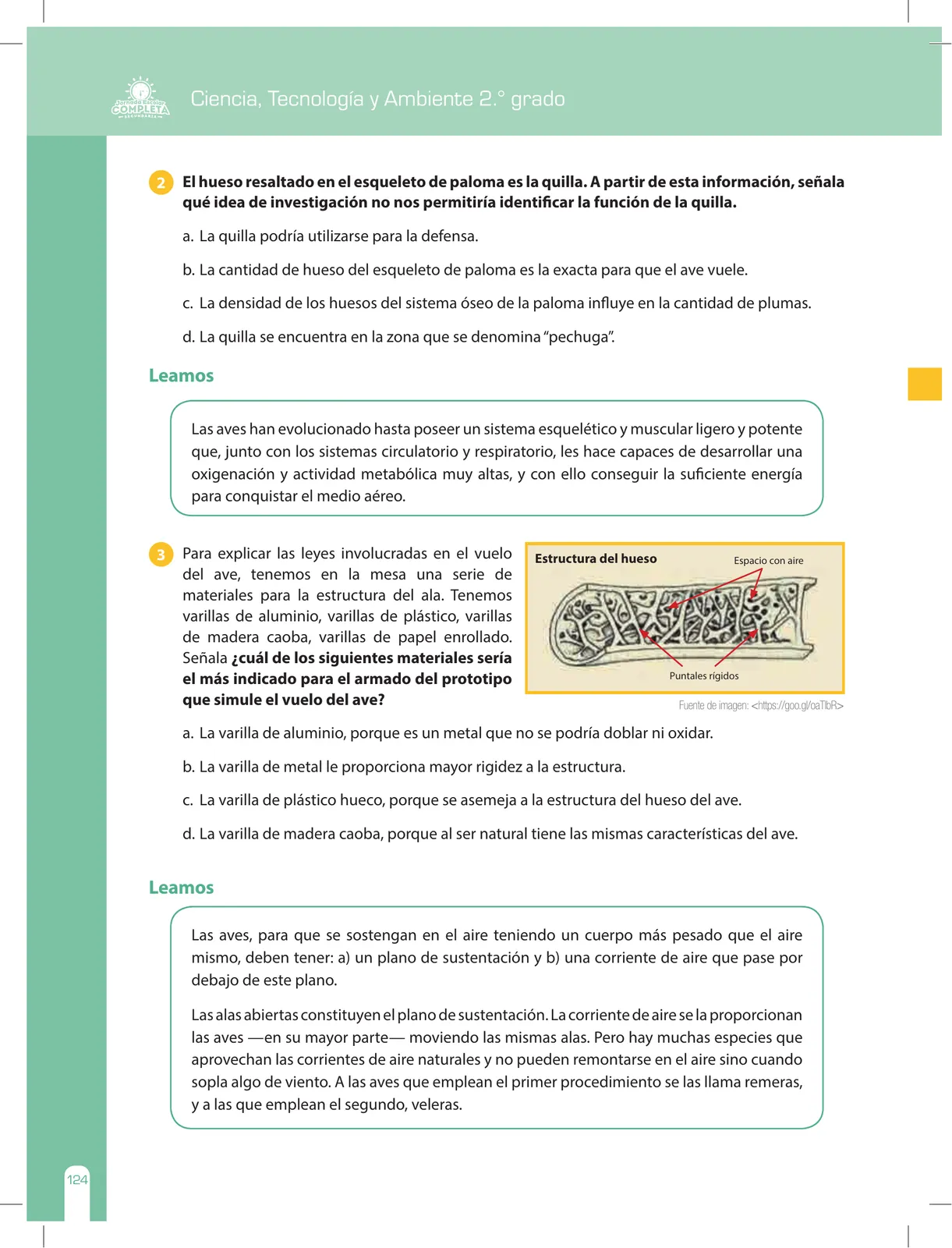Página 124 de Ciencia, Tecnología y Ambiente 2 : cuaderno de reforzamiento pedagógico - JEC · 2016
