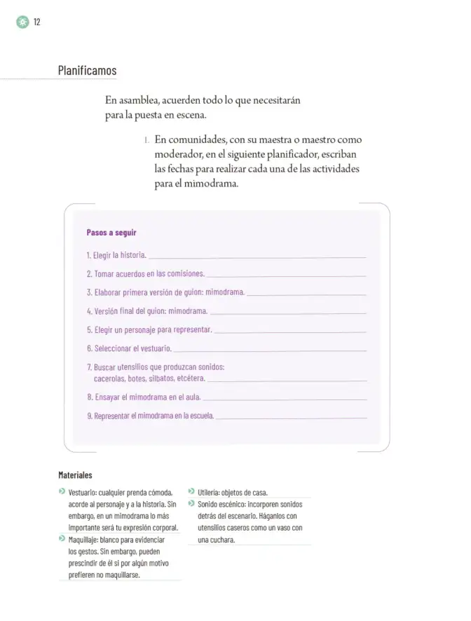 Página 15 de Proyectos Escolares. Libro de Educación Primaria Grado 6° Ciclo Escolar 2025 - 2026
